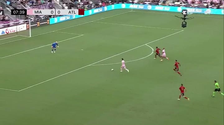 Primer gol de Messi para Inter Miami versus Atlanta United.- Fuente: TyC