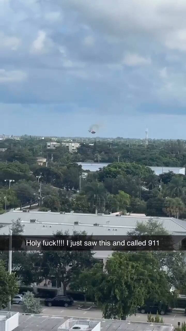 Un helicóptero se desploma sobre una casa en Florida
