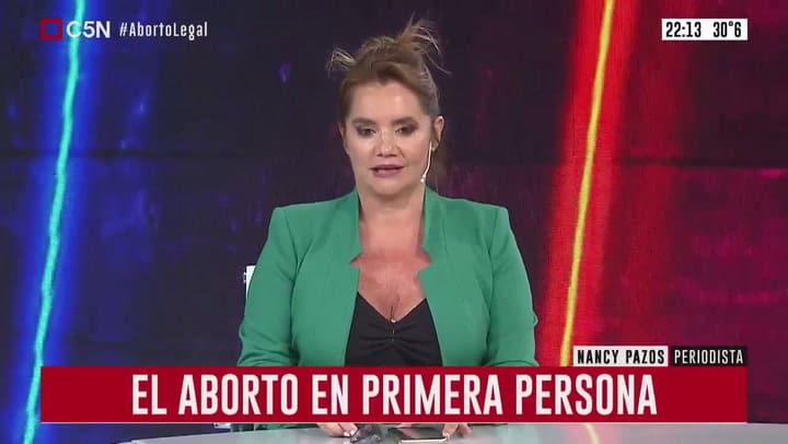Nancy Pazos recordó las dos veces que decidió abortar - Crédito: C5N