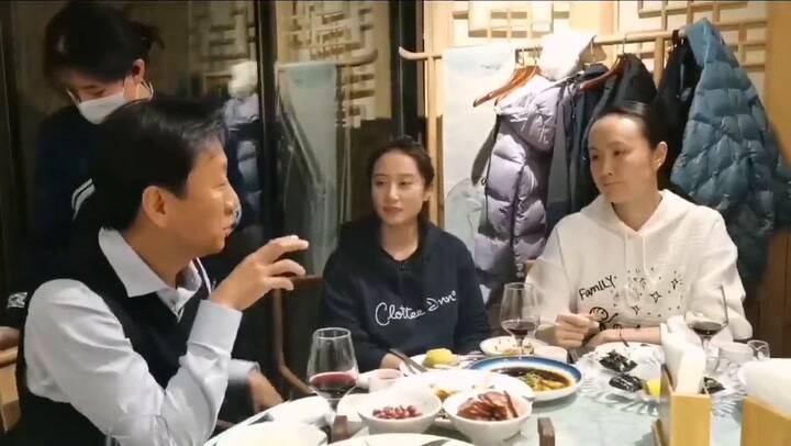 Peng Shuai, en una cena con su entrenador