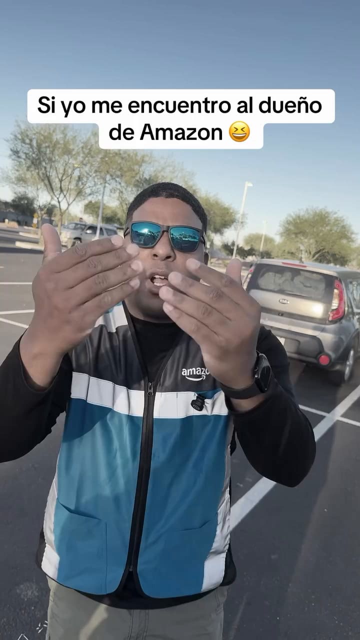 El joven comparte videos humorísticos sobre su trabajo en Amazon (Instagram: @anthony_vila_real)