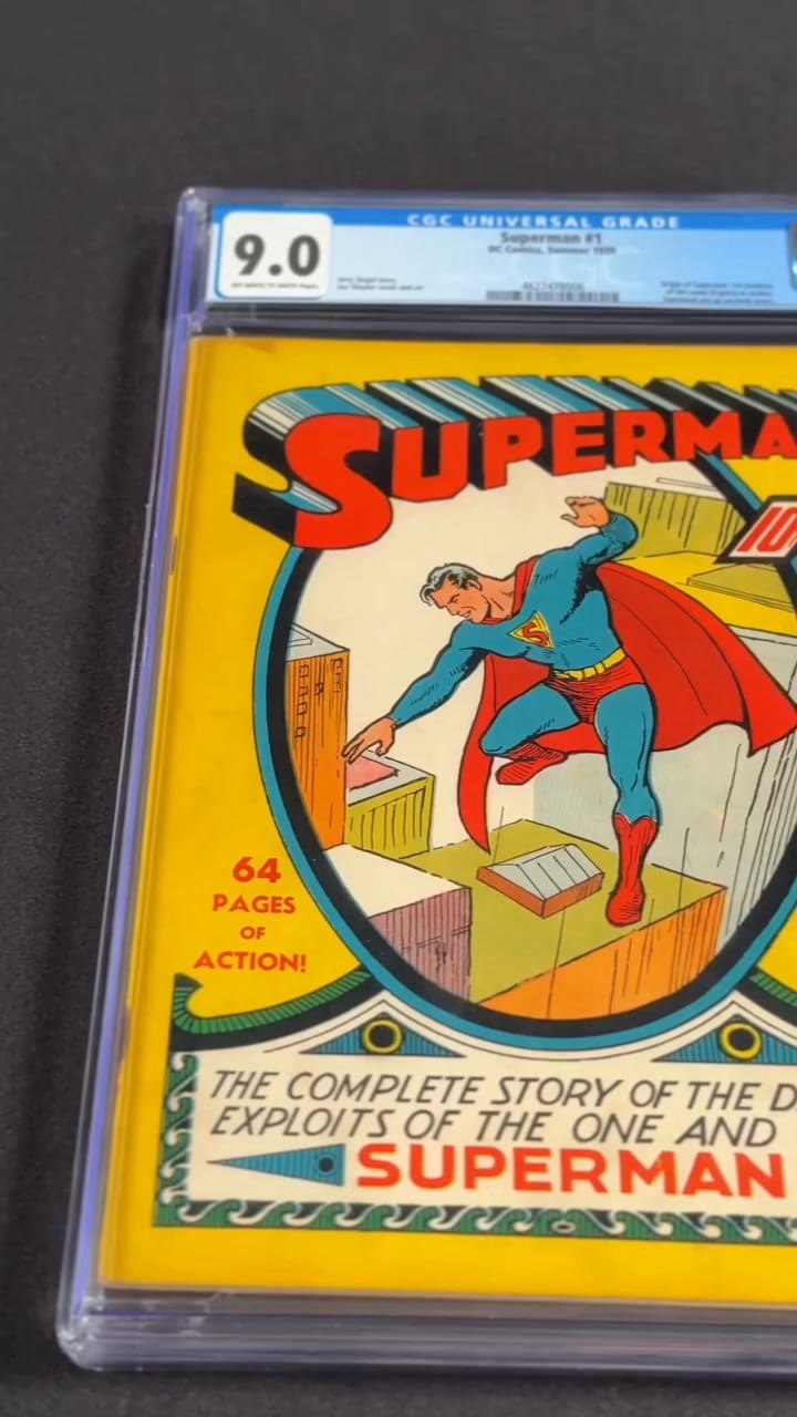 La millonaria suma por la que se vendió un raro cómic de Superman hallado por tres hermanos en la casa de su madre