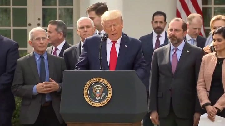 Coronavirus: Donald Trump en conferencia, declara emergencia nacional