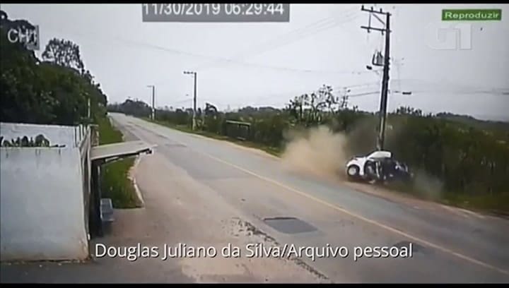 Otra perspectiva del choque - Fuente: G1