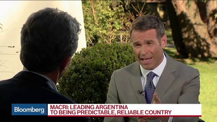 Macri, entrevistado por Bloomberg I