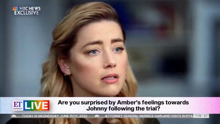 Amber Heard dijo amar a Johnny Depp aun tras el veredicto del juicio por difamación