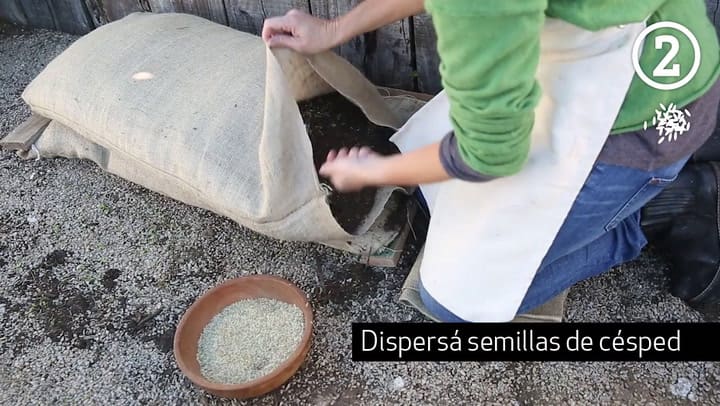 Cómo hacer un almohadón de pasto