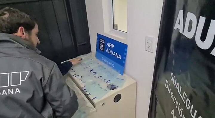 Gualeguaychú: quiso traficar 6 litros de semen de cerdo en una valija de ropa