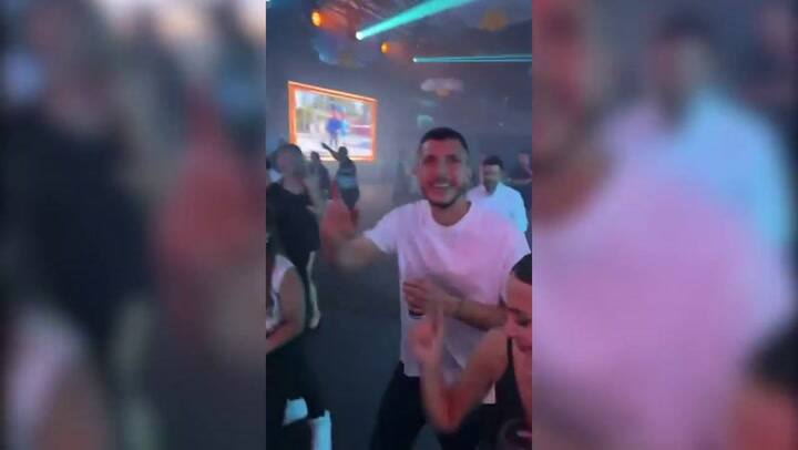 Messi y Antonela bailaron juntos durante la fiesta de los campeones del mundo