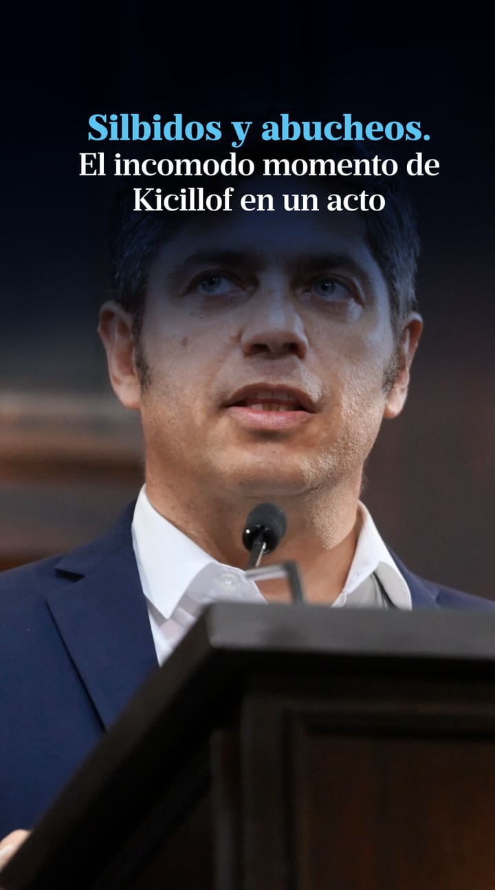 Silbidos y abucheos contra Kicillof en un acto de la Policía bonaerense