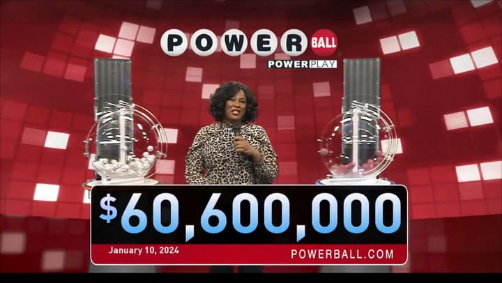 Powerball Drawing For January 10, 2024