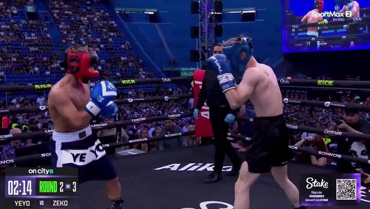 Yeyo de Gregorio mandó a la lona a su rival