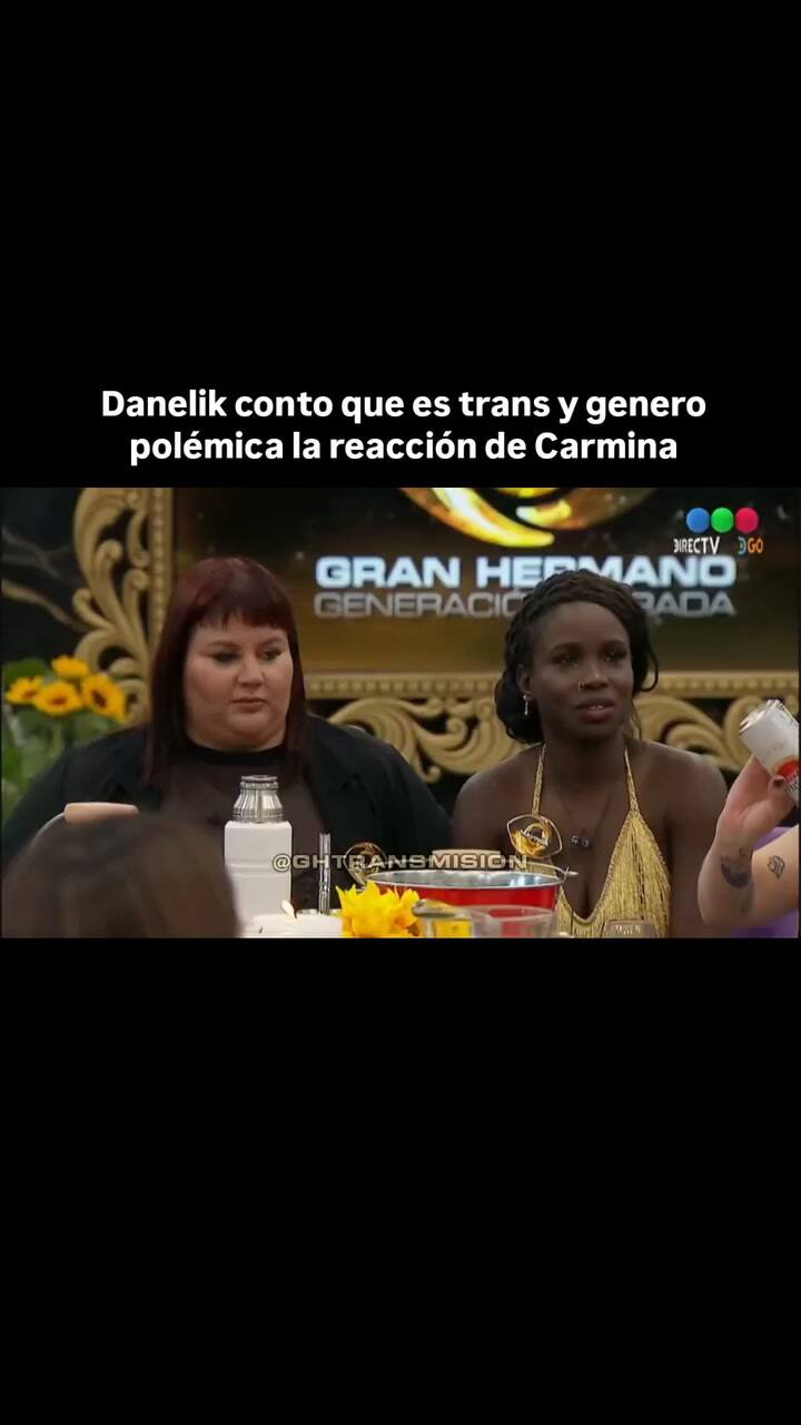 La polémica reacción de Carmina ante la presentación de Danelik en Gran Hermano