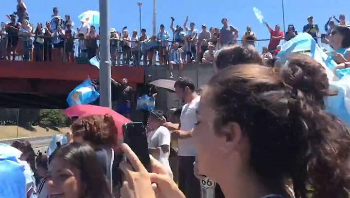 Así espera la gente a la Selección en Gral. Paz