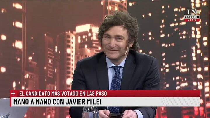 Javier Milei: 'Sin fraude yo sacaba 35 puntos'