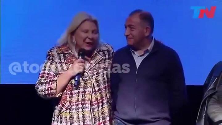 Carrió en Córdoba: 'Perdón por las metidas de pata' - Gentileza: TN