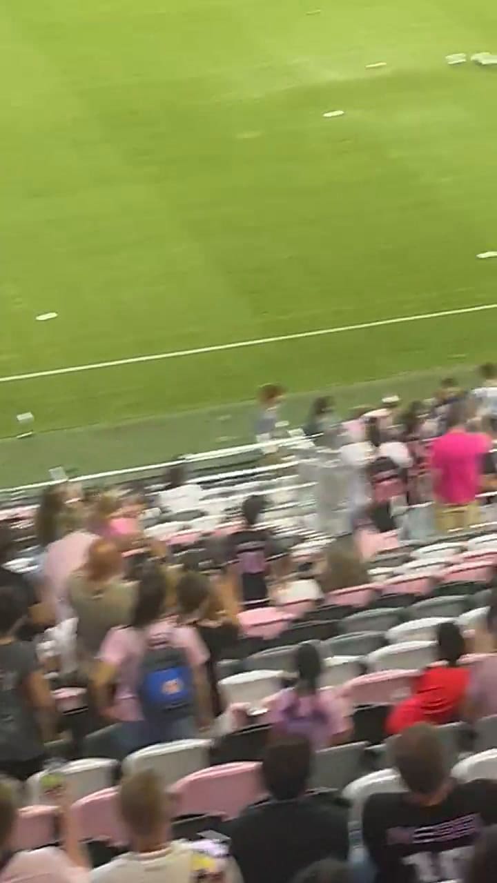 La salida al calentamiento del Inter Miami