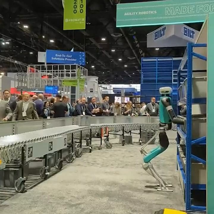 El robot se cayó luego de horas de trabajo