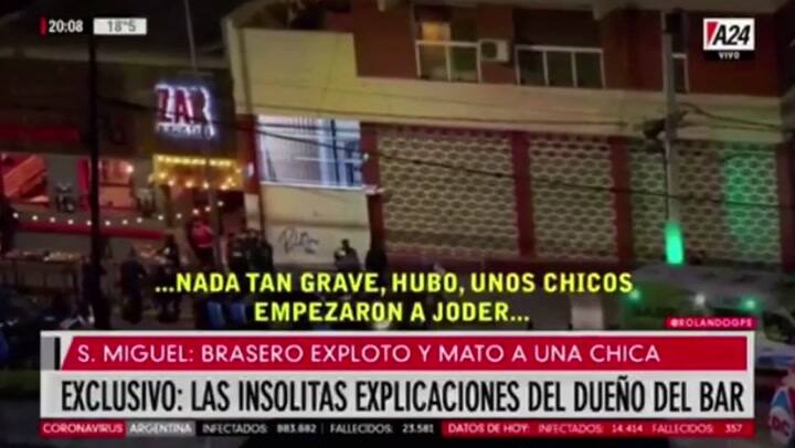 Explosión. La explicación del dueño del bar de San Miguel: “No pasó nada grave'