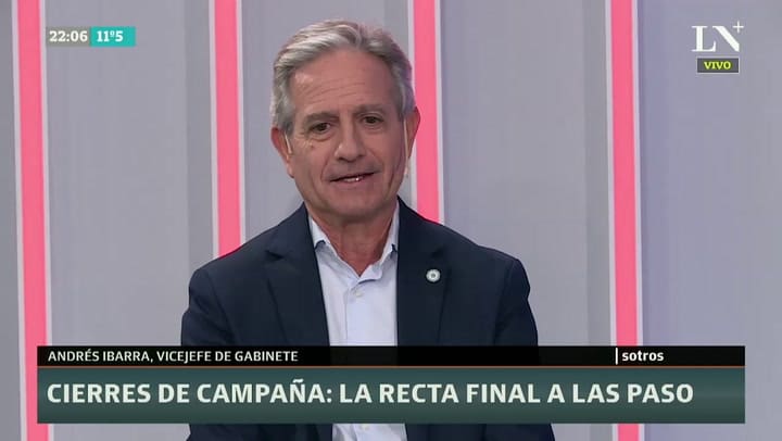 Entre 11.30 y 12 ya va a estar la mayor parte del escrutinio provisorio', Andrés Ibarra
