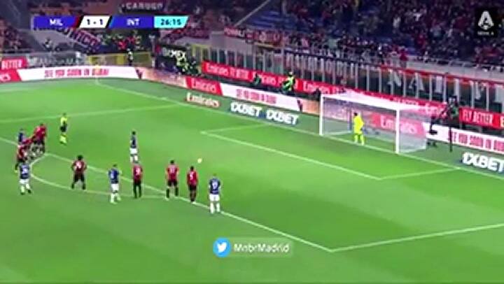 El penal errado por Lautaro Martínez ante Milan