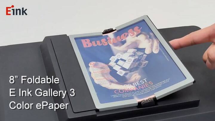 E Ink presentó una nueva pantalla de tinta electrónica color que se puede doblar