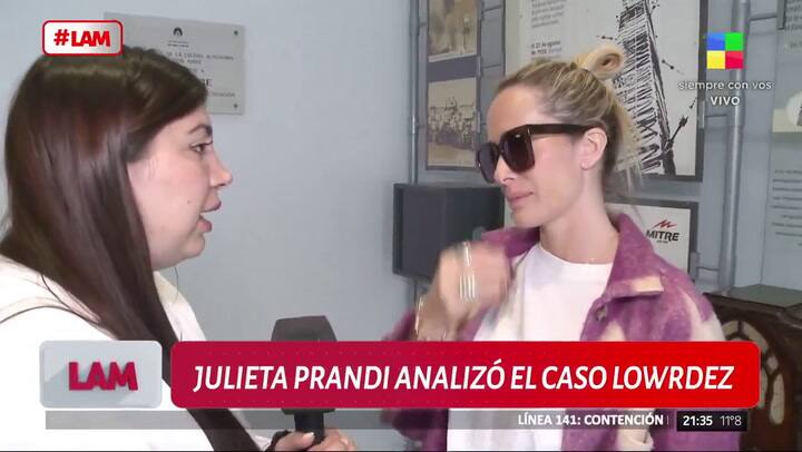 Julieta Prandi se pronunció sobre el caso de Lourdes Fernández y fue tajante