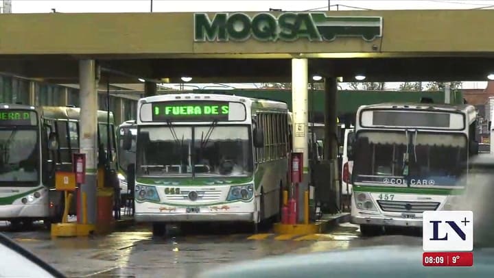 Paro de colectivos en zona sur