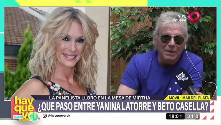 El cruce entre Beto Casella y Matilda Blanco - Fuente: El Nueve