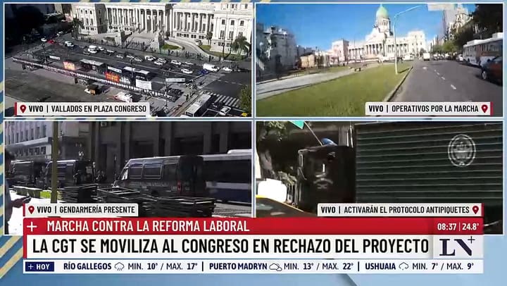 La CGT marcha al Congreso este miércoles 11 de febrero