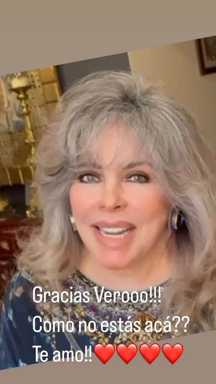 Verónica Castro saludó a Susana Giménez por su cumpleaños