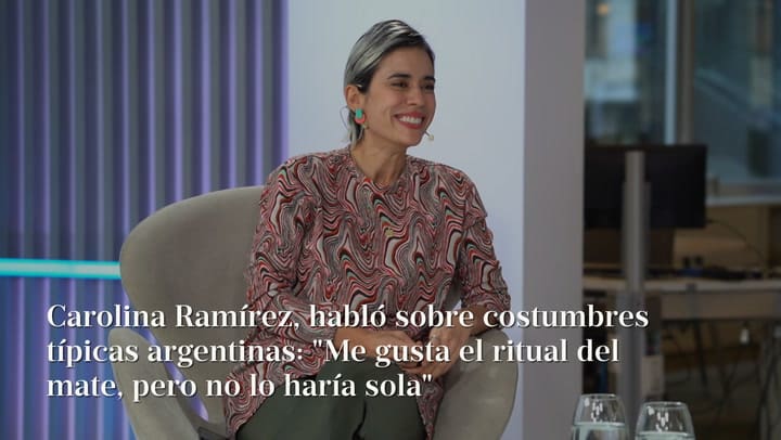 Carolina Ramírez, actriz colombiana: "Me gusta el ritual del mate, pero no lo haría sola"