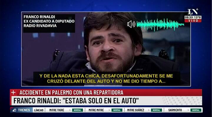 Franco Rinaldi habla después del accidente