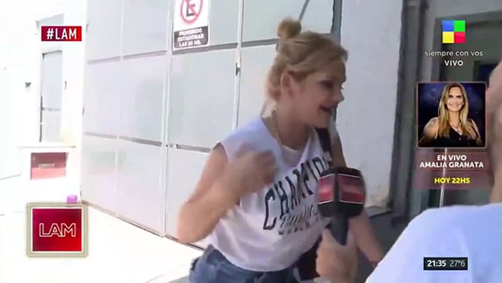 La reacción de Eliana Guercio