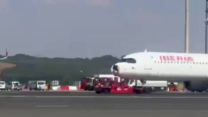 Un avión de Iberia debió aterrizar de emergencia tras chocar con un ave