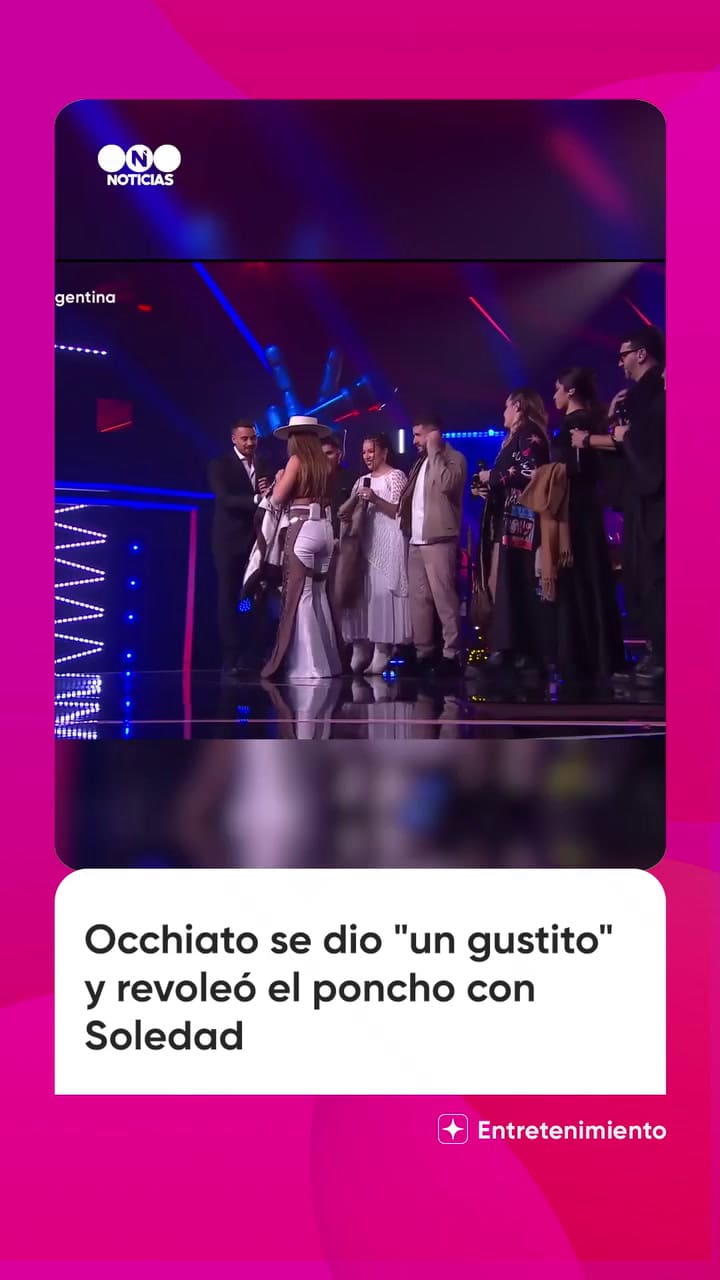 Soledad Pastorutti sorprendió en La Voz Argentina al enseñar cómo se debe revolear un poncho