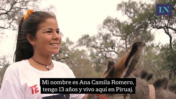 Camila no tiene luz, ni agua ni baño y quiere ser veterinaria