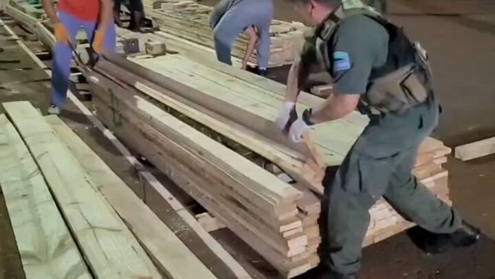 Encontraron siete toneladas de marihuana ocultos en cofres de madera, en Misiones