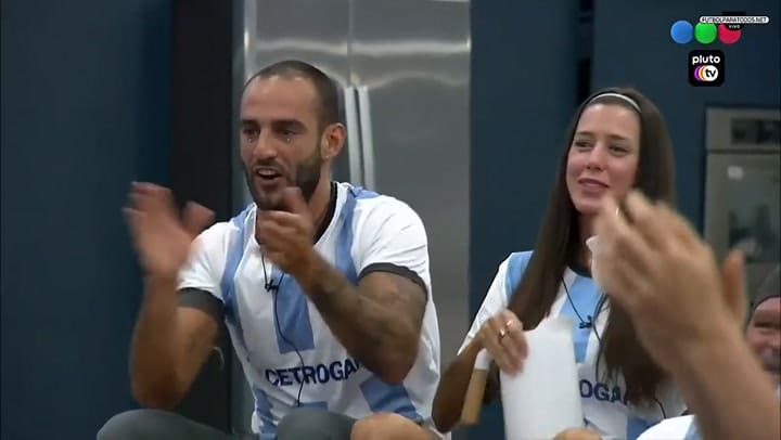 La reacción de Alfa por el gol de la Argentina