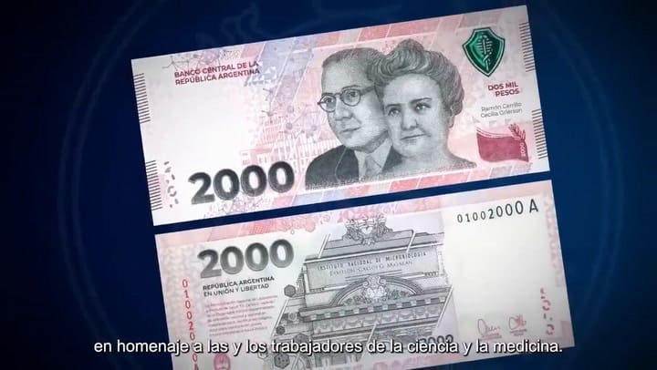 Las medidas de seguridad con las que cuenta el nuevo billete de $2000.- Fuente: BCRA