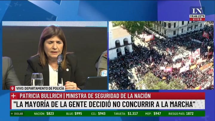 Patricia Bullrich No Se Vieron Niños En La Manifestación