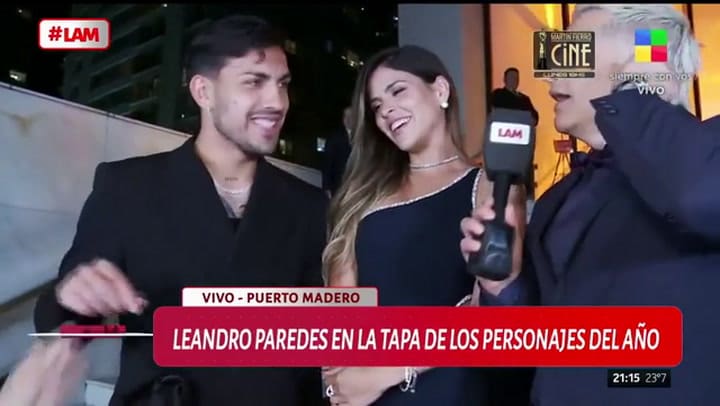 Leandro Paredes y Camila Galante hablaron de su regreso al país