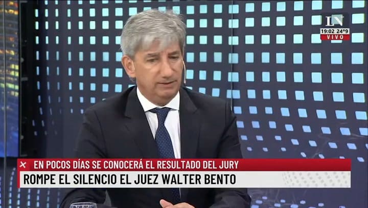 La palabra de Bento días antes del veredicto