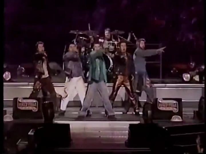 NSYNC durante el show de medio tiempo del Super Bowl de 2001