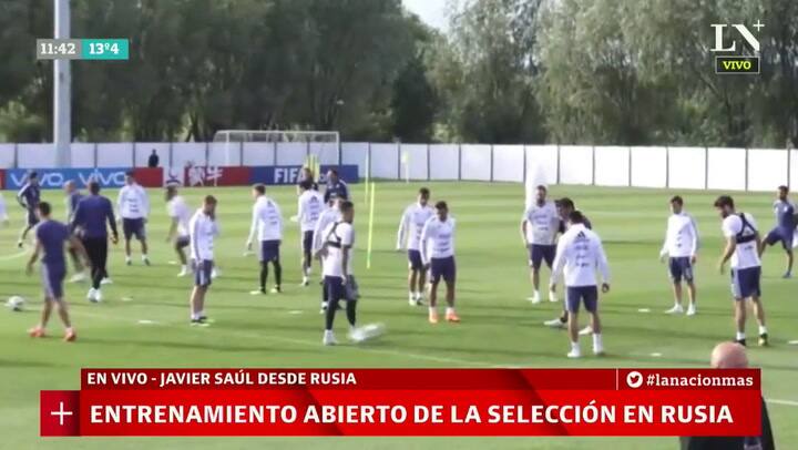 Así fue el entrenamiento abierto al público de la selección en Bronnitsy