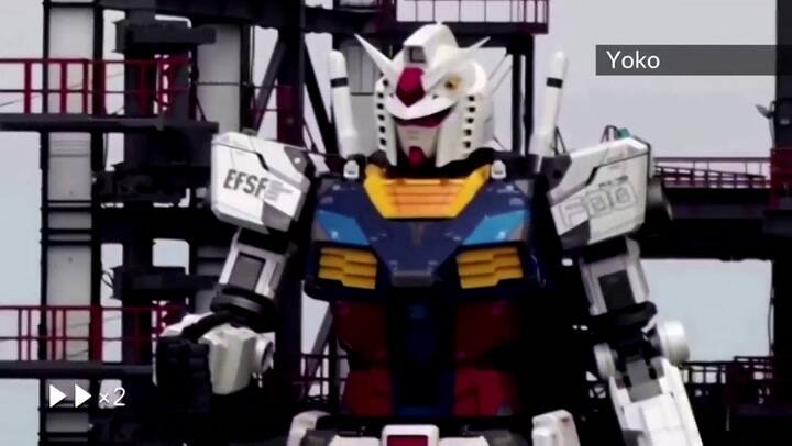 Así es el robot de 18 metros de alto que presentaron en Japón