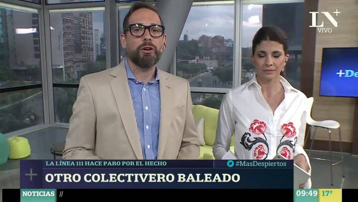 Otro colectivo baleado