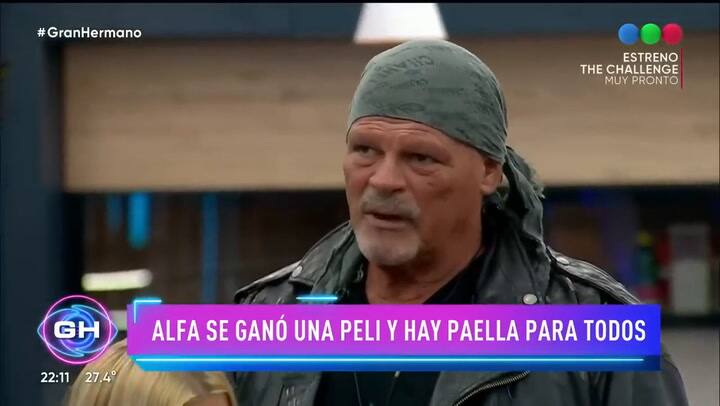 Alfa se mostró emocionado tras cumplir con el desafío que le propuso Gran Hermano