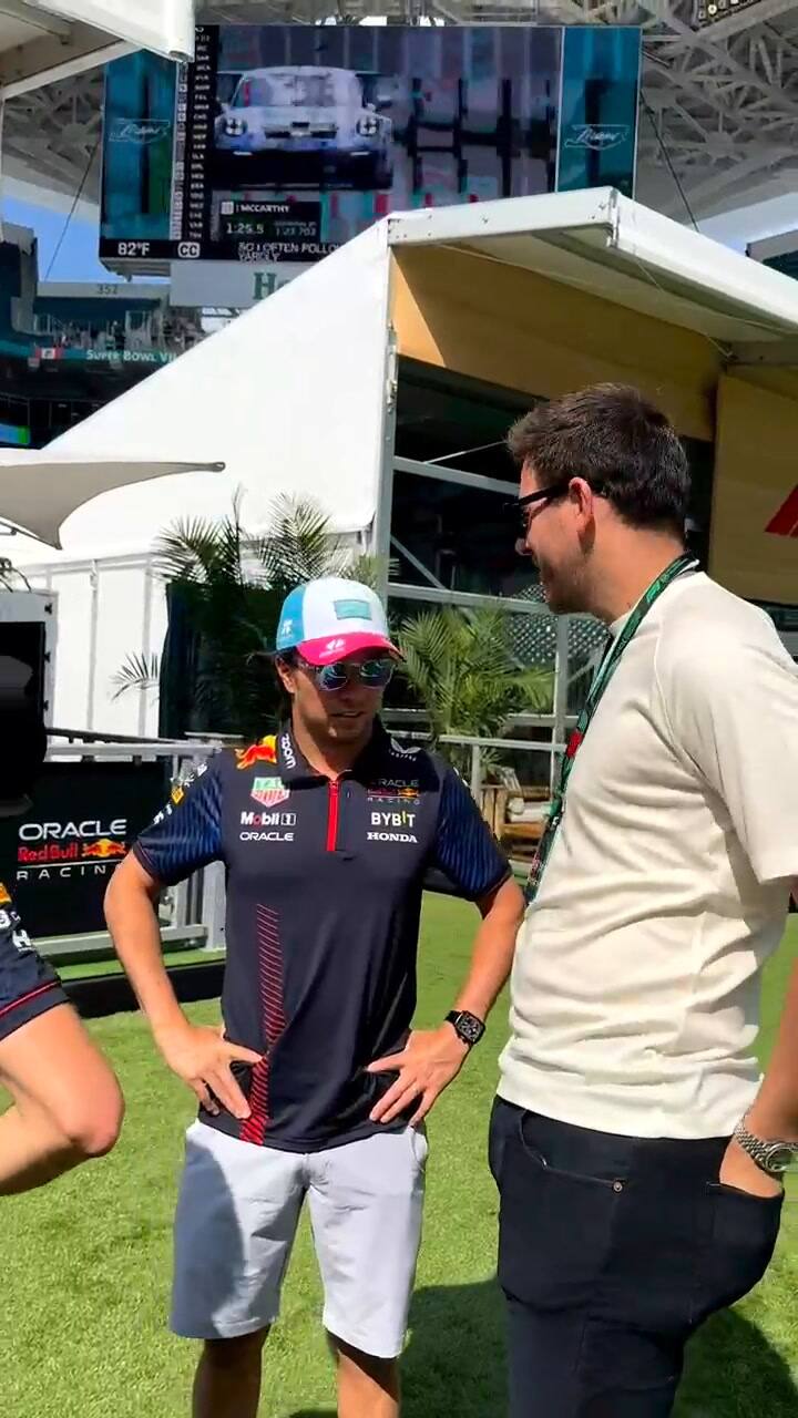 La charla entre Del Potro y Checo Pérez
