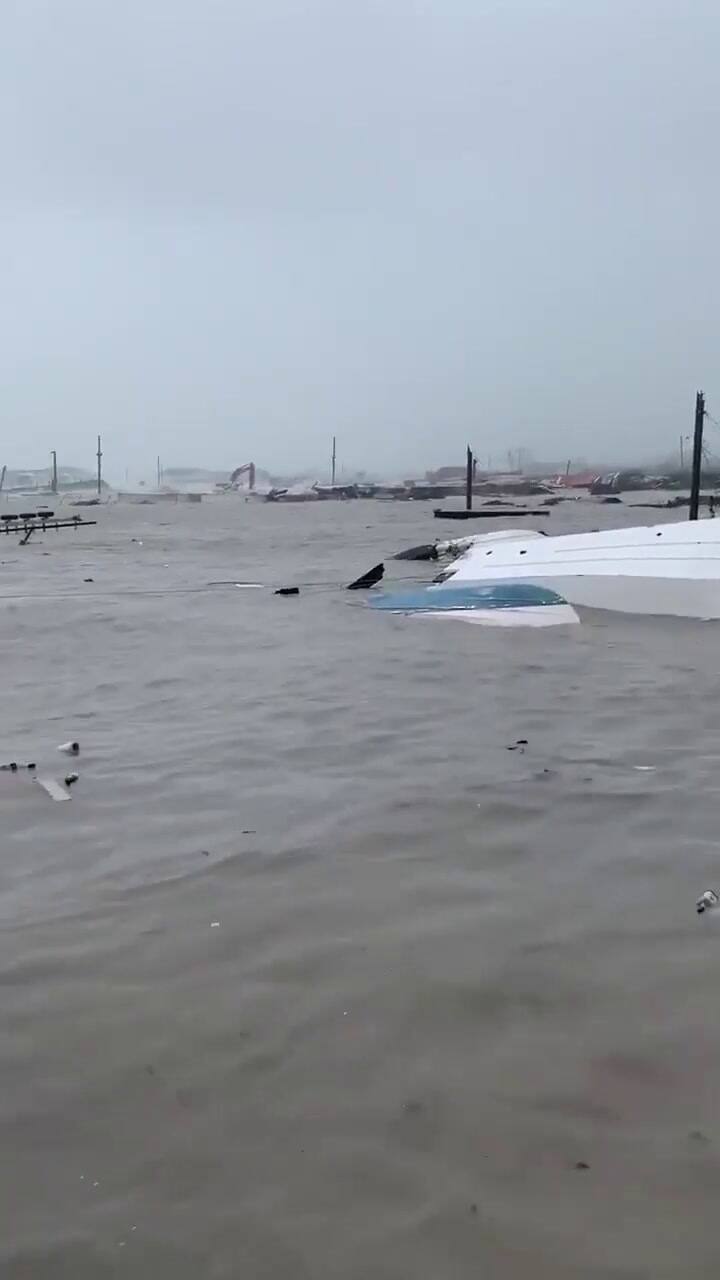 La destrucción del huracán Dorian en las Bahamas